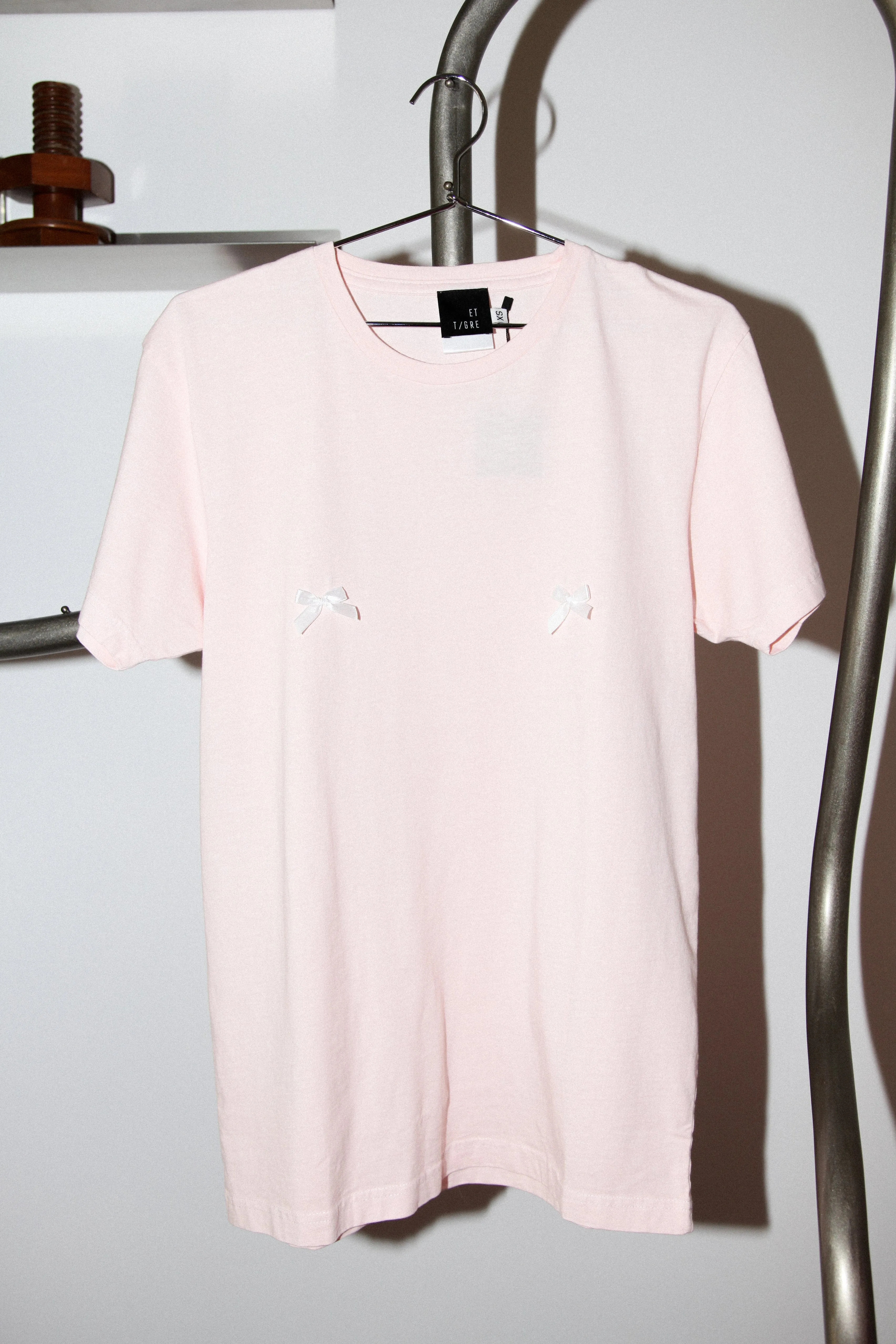 Liv Top with Nipple Bows in Pink