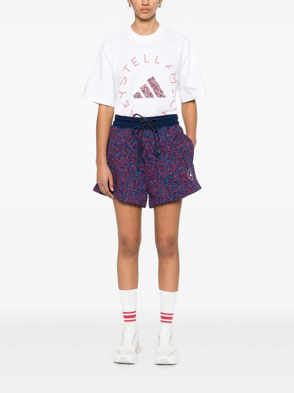 Logo cotton shorts