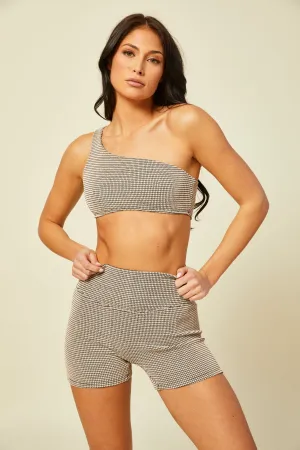 Lounge One Shoulder Top Off White