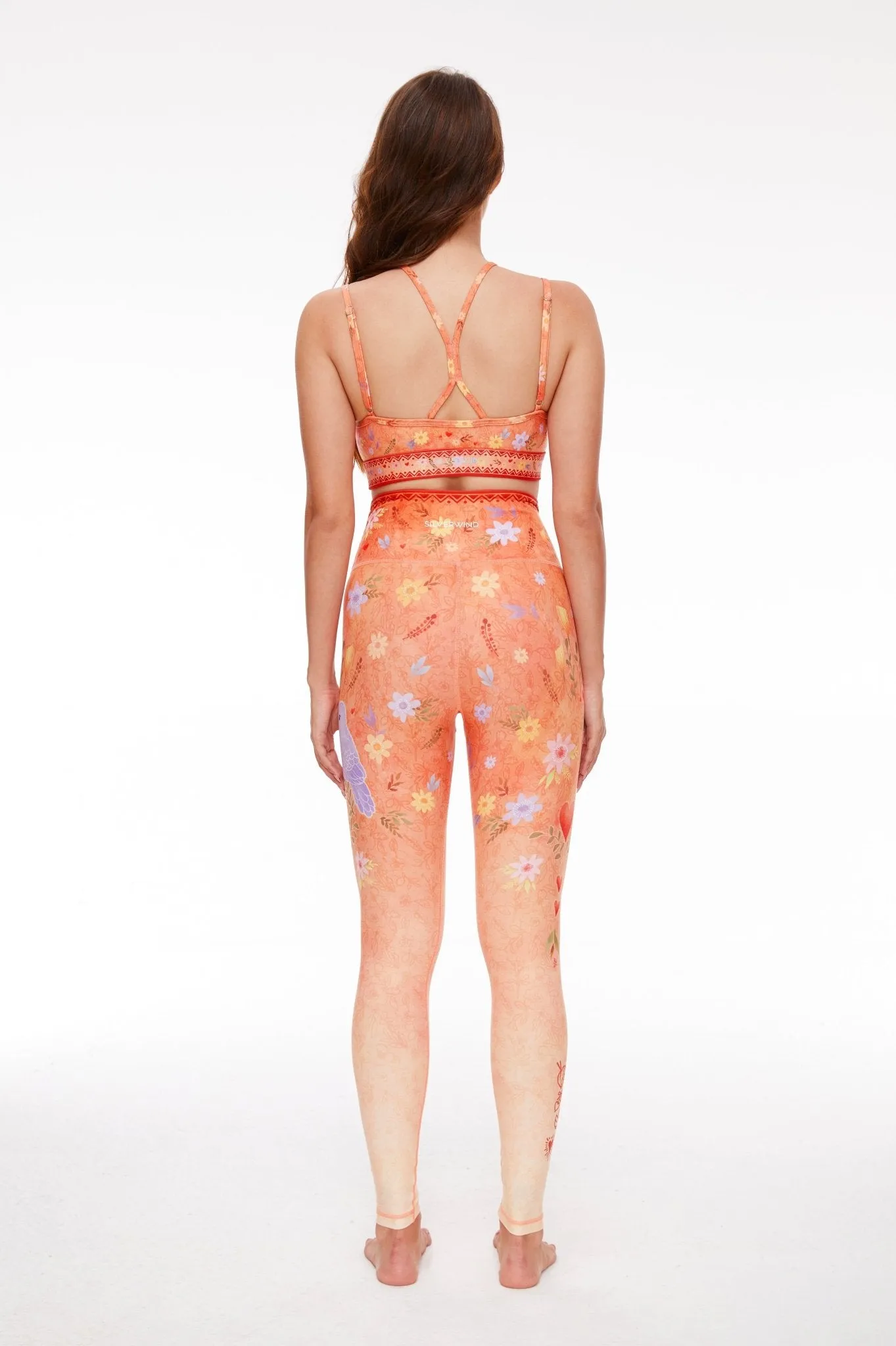 Lovebirds Garden High-Waisted Leggings