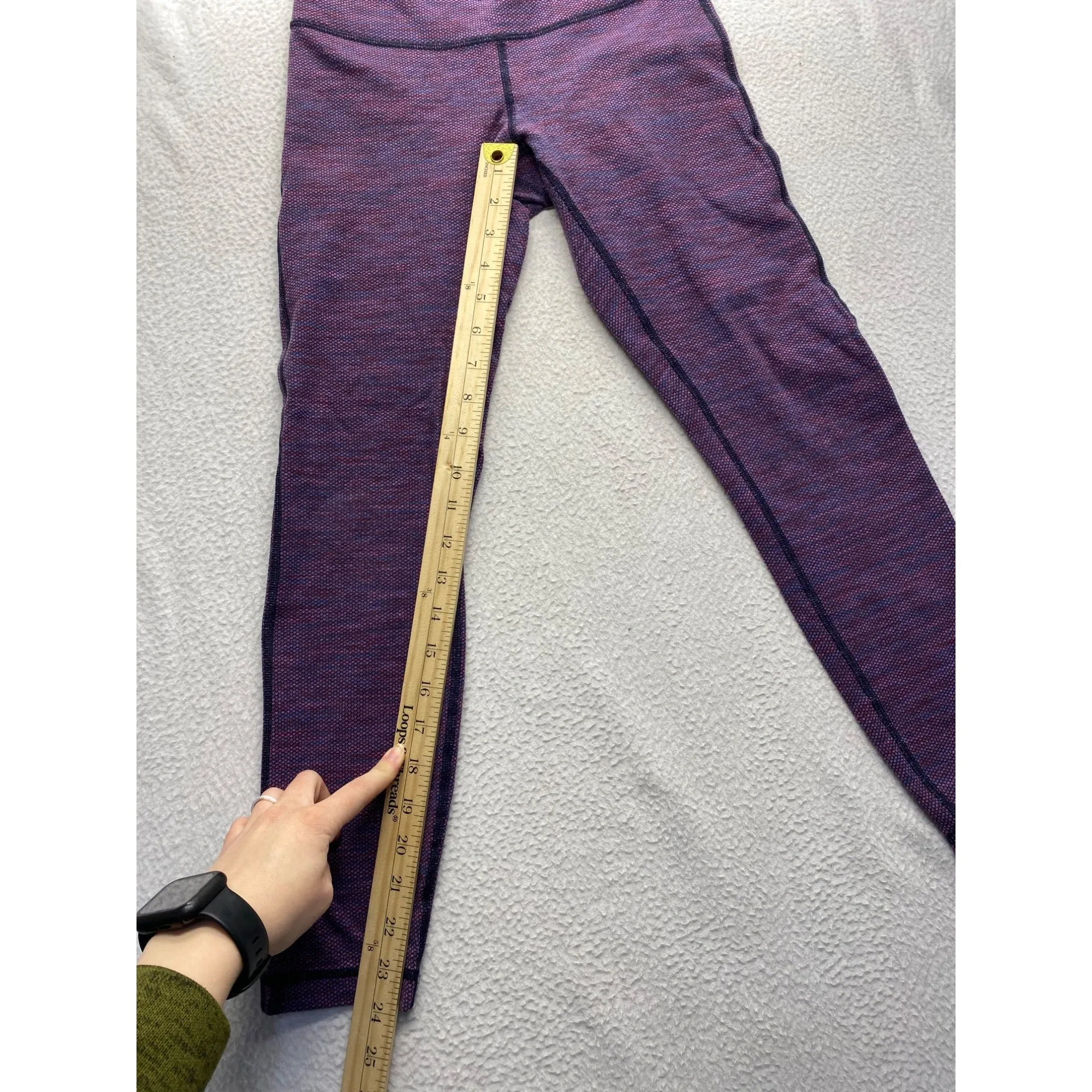 Lululemon High-Waisted Purple Full-Length Leggings #7402