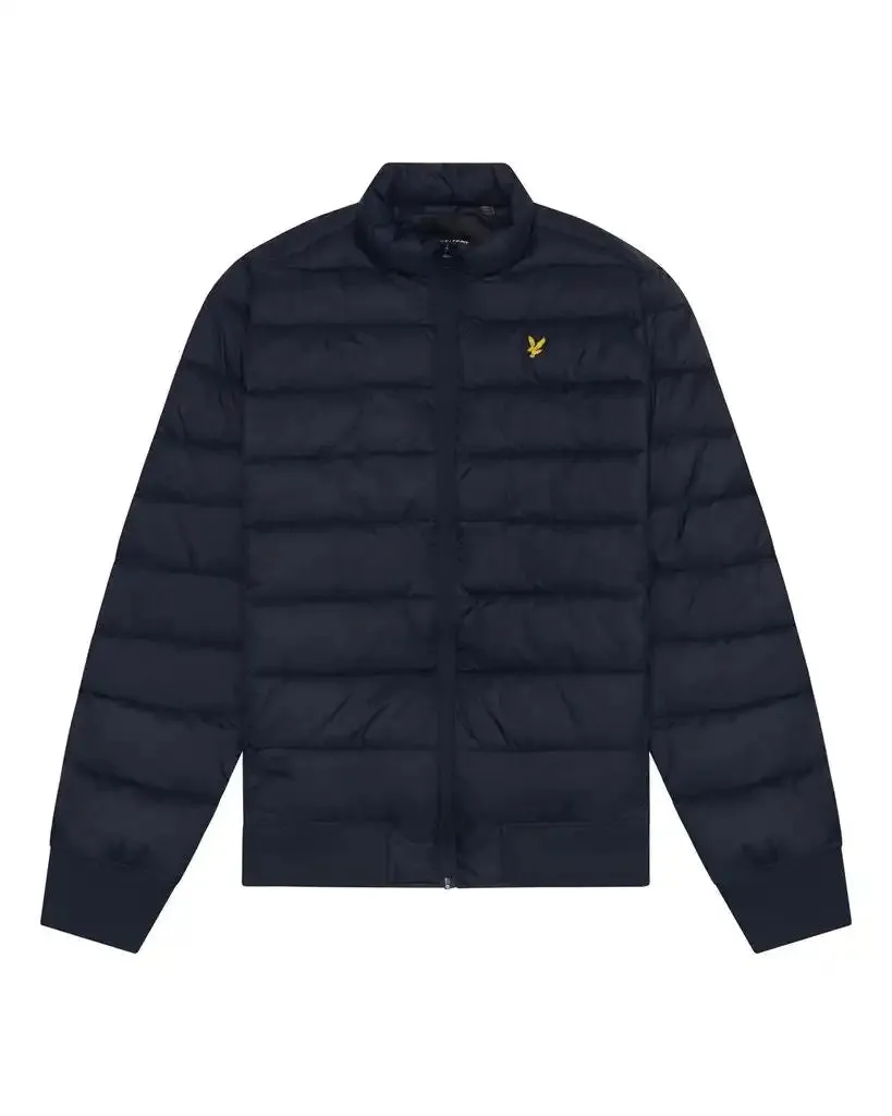 Lyle & Scott Funnel Neck Wadded Jacket Navy