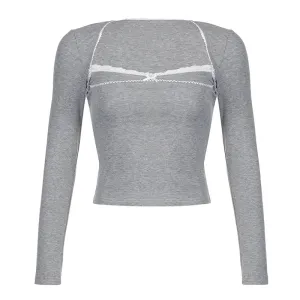 Mabel Lace Neck Top