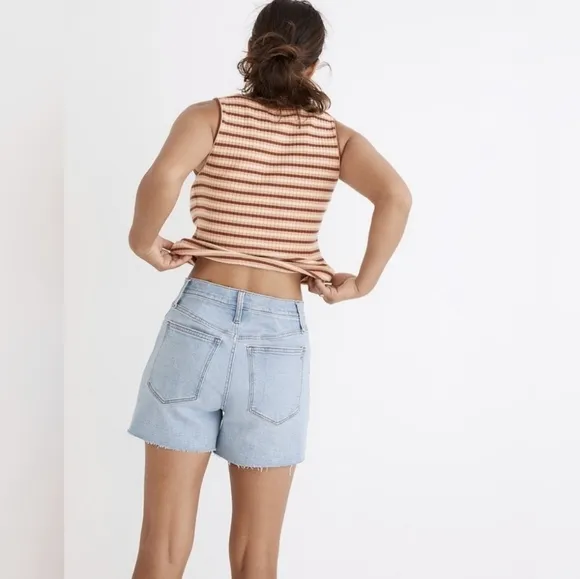 Madewell high-rise blue denim shorts NWT 29
