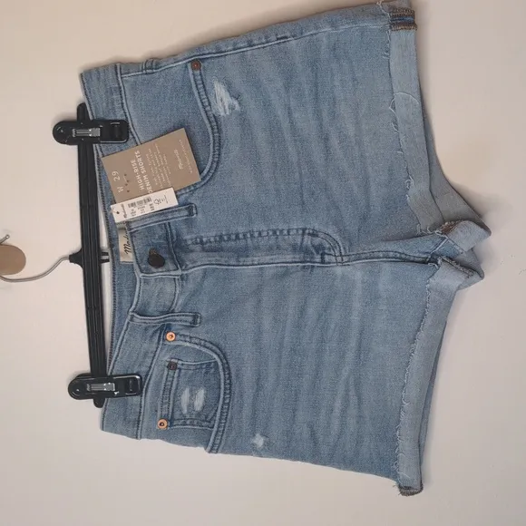 Madewell high-rise blue denim shorts NWT 29