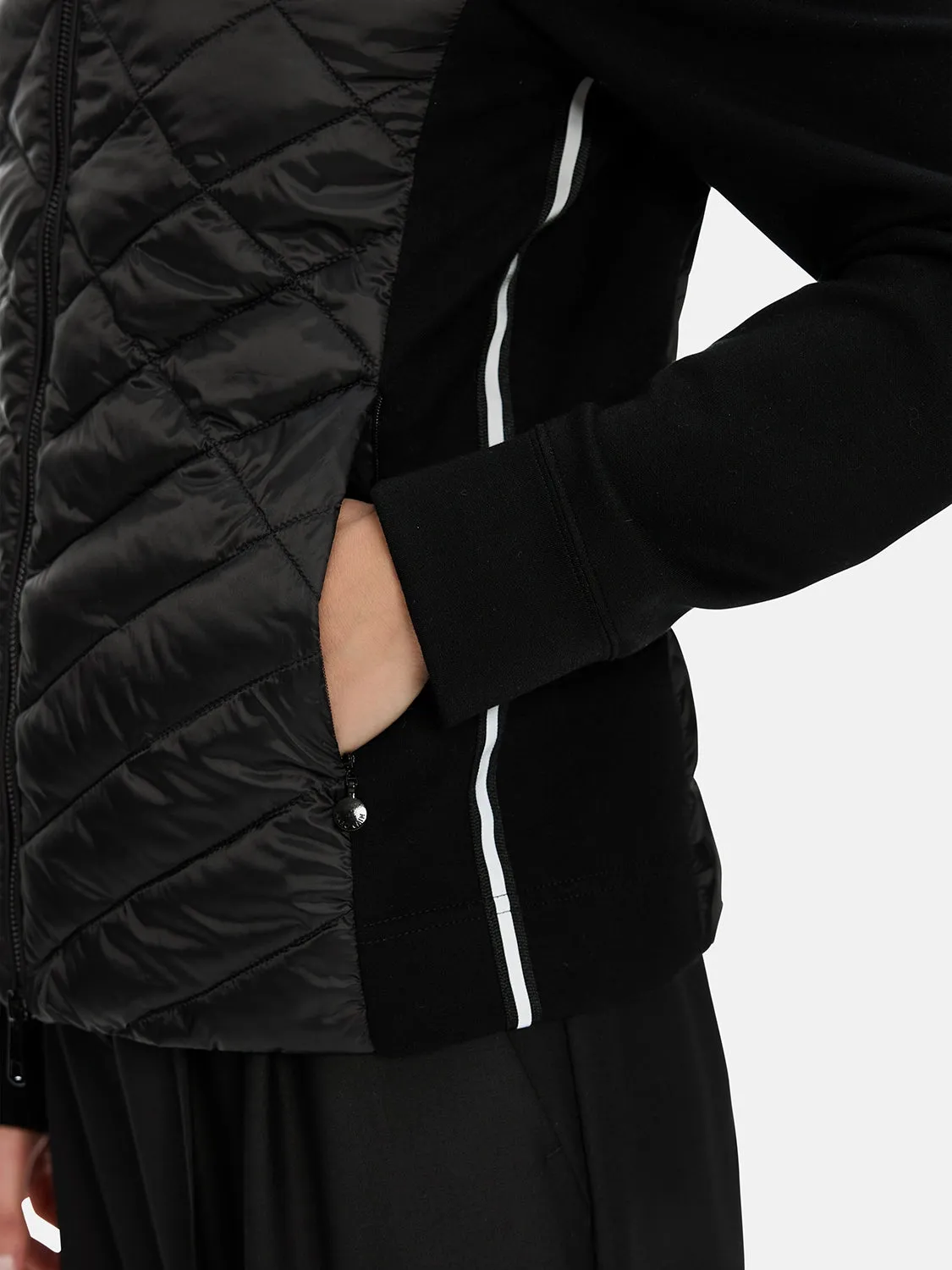 MarcCain Jacket with Rethink together quilting in Black XS 31.06 W33