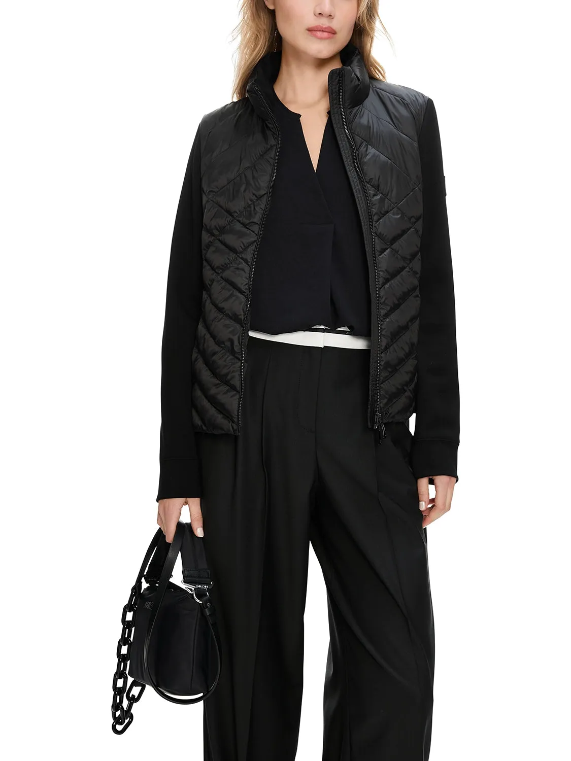 MarcCain Jacket with Rethink together quilting in Black XS 31.06 W33