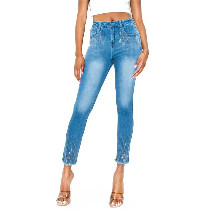 Med Wash Denim Pant