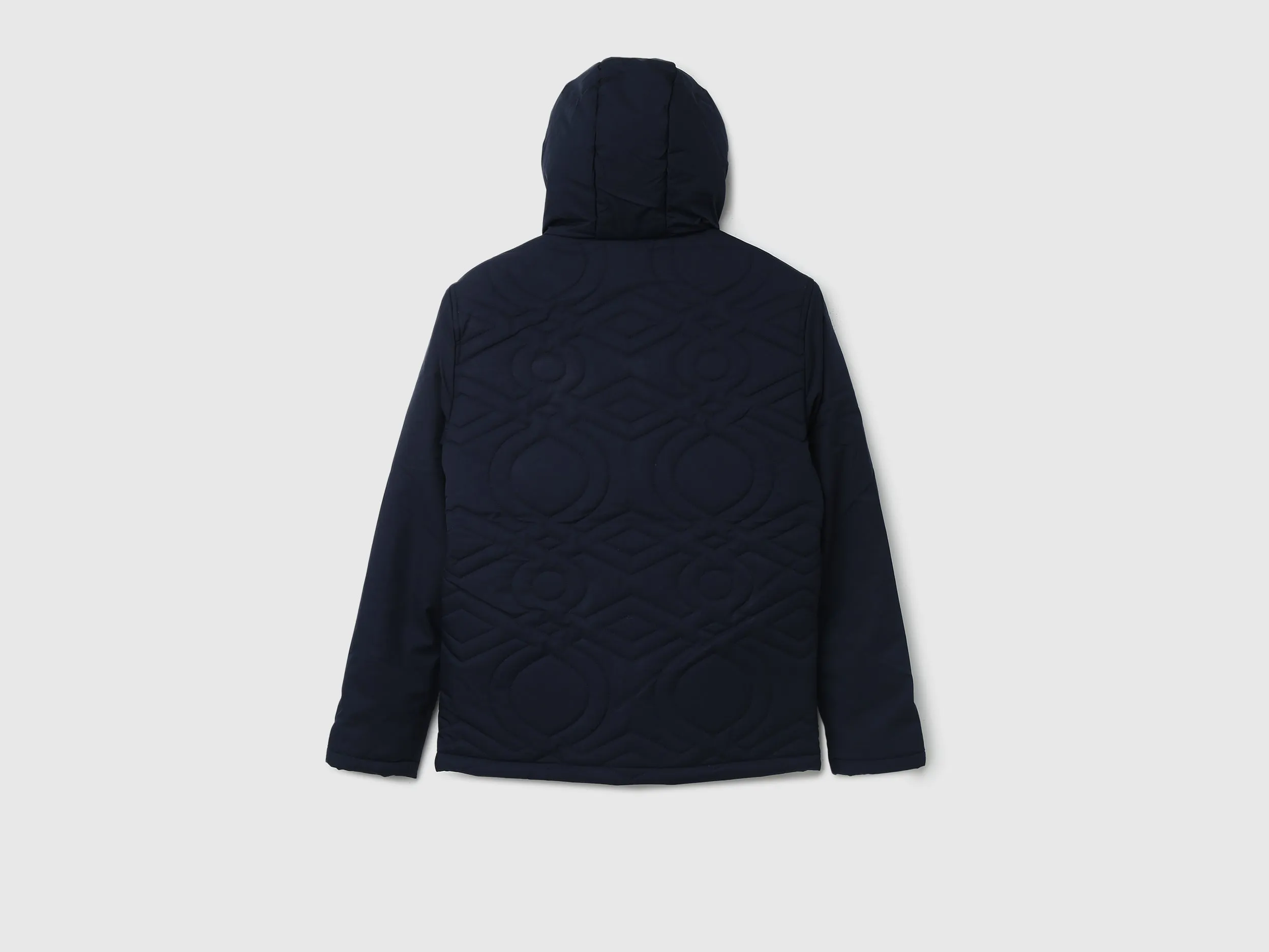 Men Quilted Hooded Jacket