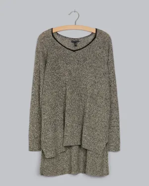 Merino Variagated Pleat Pullover