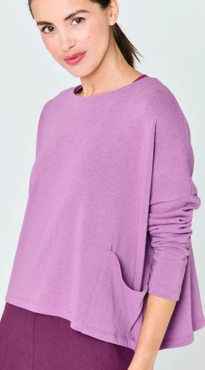 Mes Soeurs et Moi Renne Violette Pullover Crop Sweater