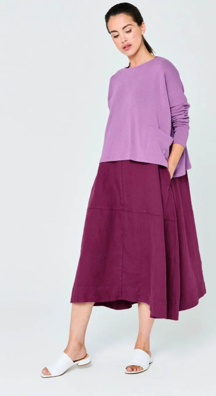 Mes Soeurs et Moi Renne Violette Pullover Crop Sweater
