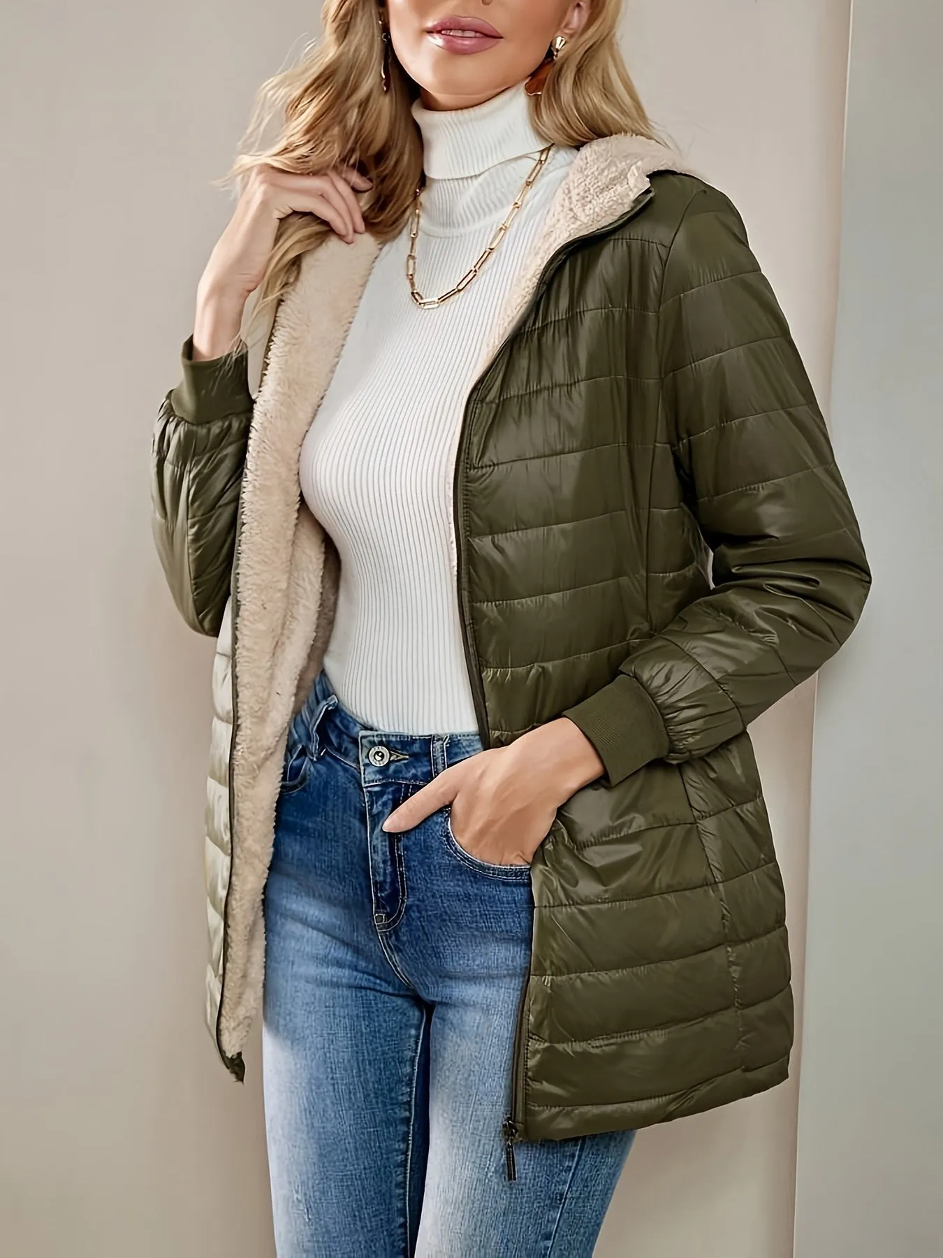 Michèle | Elegant and Waterproof Long Coat