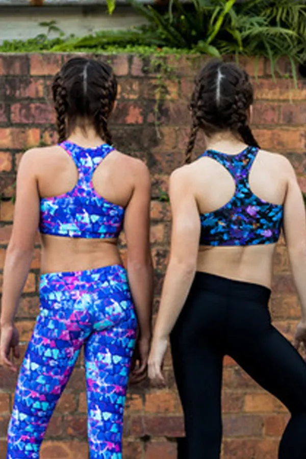 Mila Racer Crop - Coral Coast