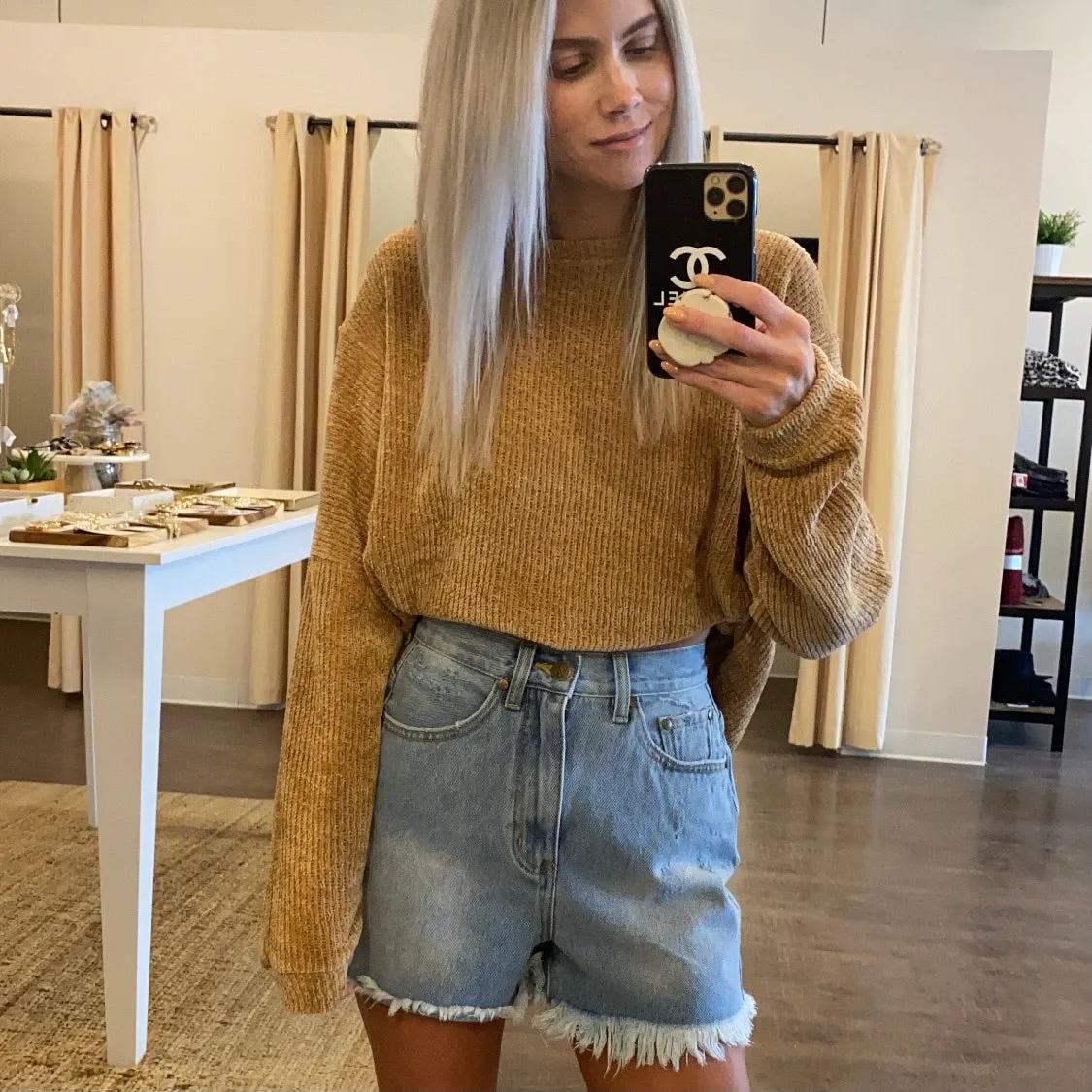 MINKPINK Routine Denim Shorts