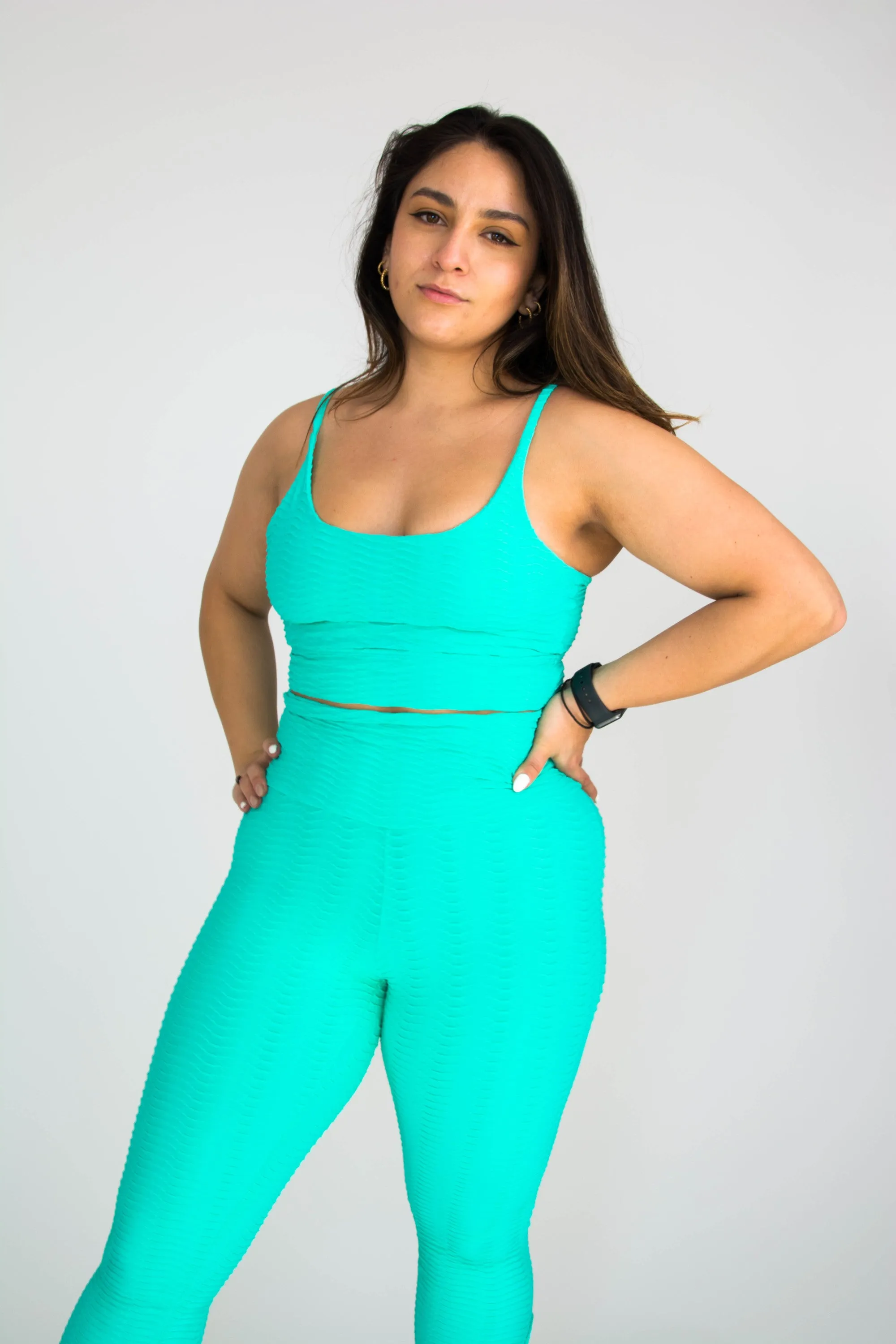 Mint Navuna Strap Crop Top