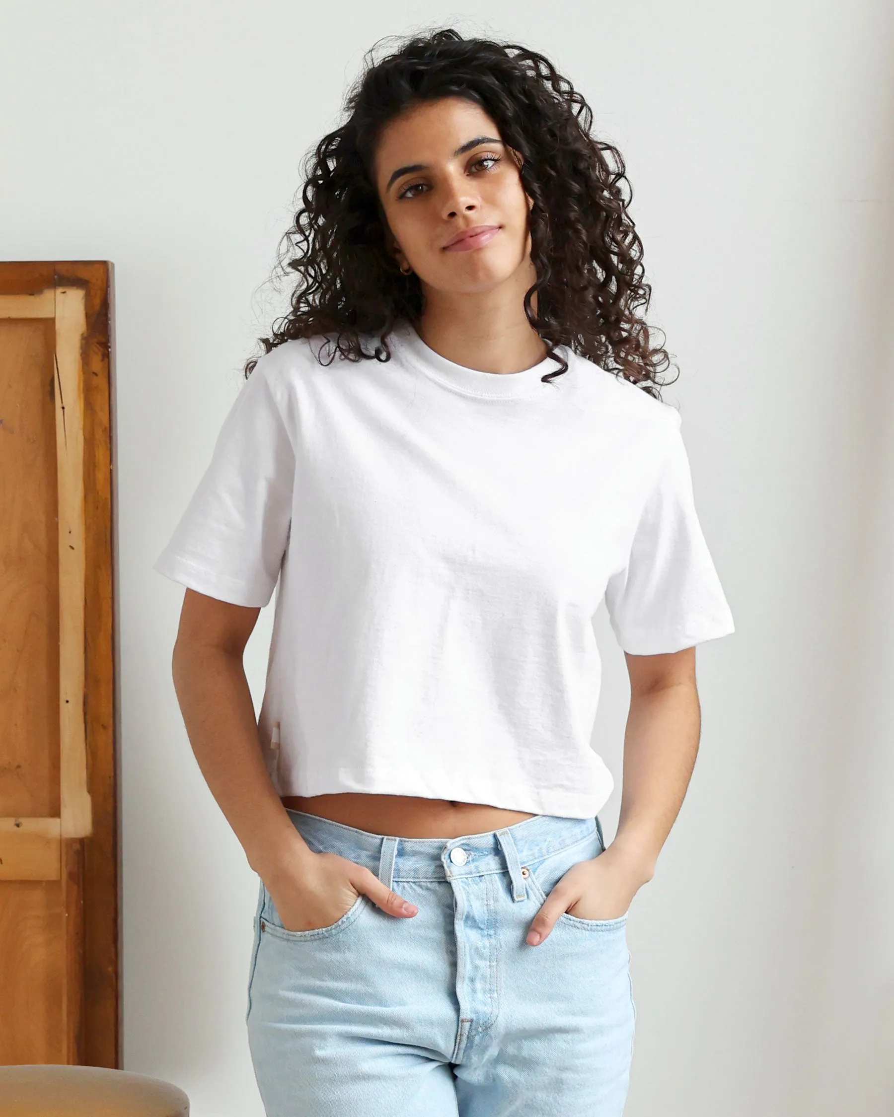 Monday Crop Top White