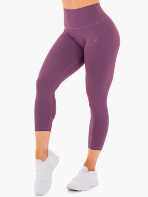 Motion High Waisted 7/8 Leggings - Purple