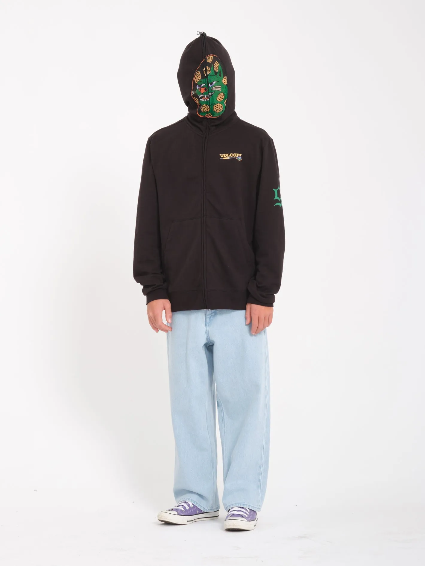 Nando Von Arb Full Zip Sweatshirt - BLACK - (KIDS)