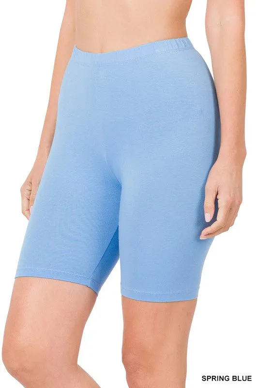 Natalee Premium Cotton Biker Shorts