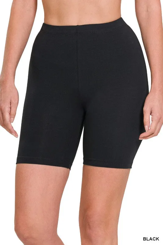 Natalee Premium Cotton Biker Shorts