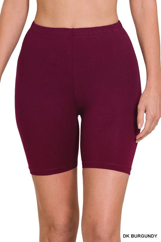 Natalee Premium Cotton Biker Shorts