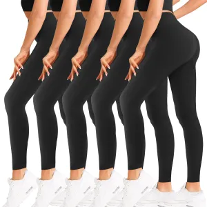 Natural Feelings Buttercloud High Waisted Leggings for Women Pack Tummy Control Athletic Yoga Pants Opaque Slim