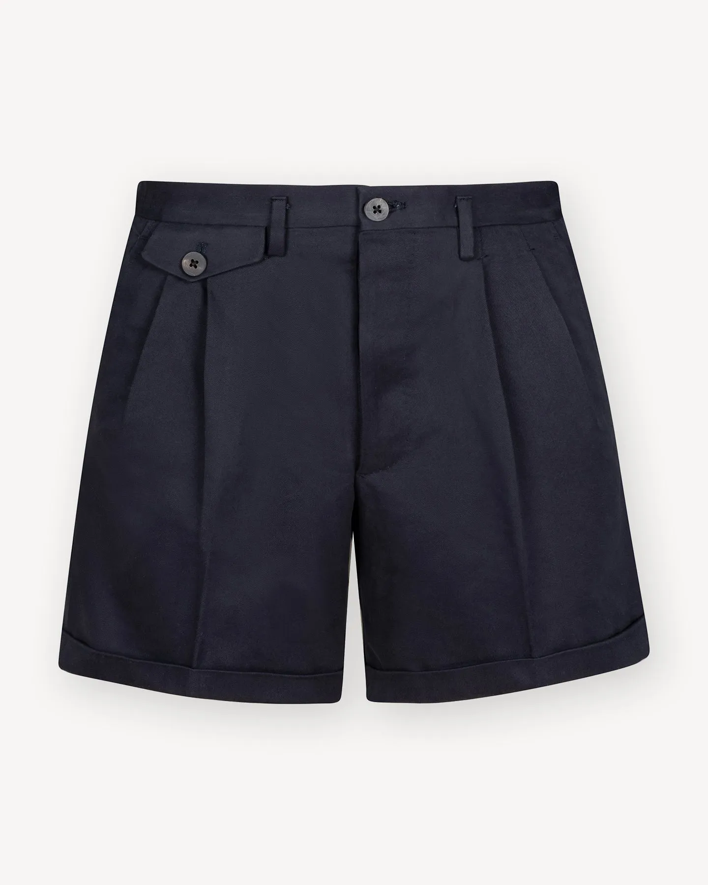 Navy Cotton Drill Shorts