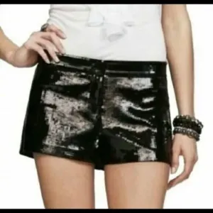 NWOT Black Mid Rise Sequin Shorts