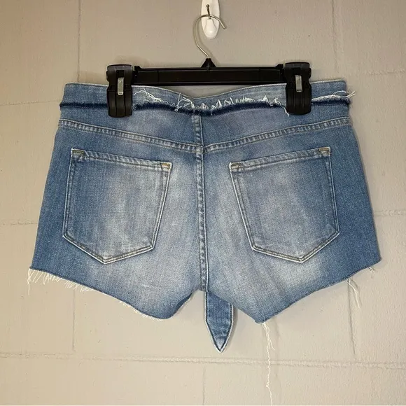 NWT FRAME Le Cutoff in Hannington Tie Waist Denim Shorts Women’s Size 26