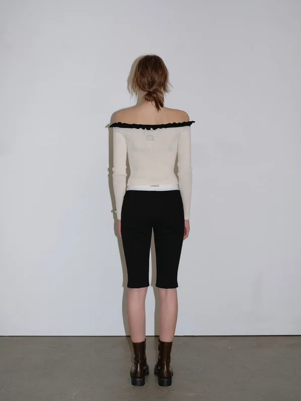 Off-shoulder sweater