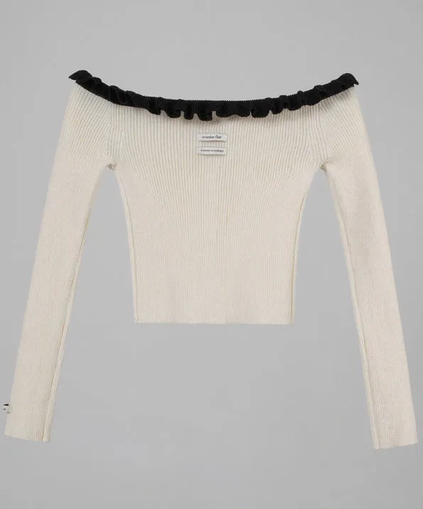 Off-shoulder sweater
