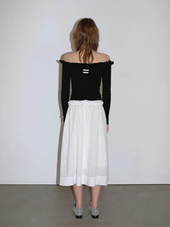 Off-shoulder sweater