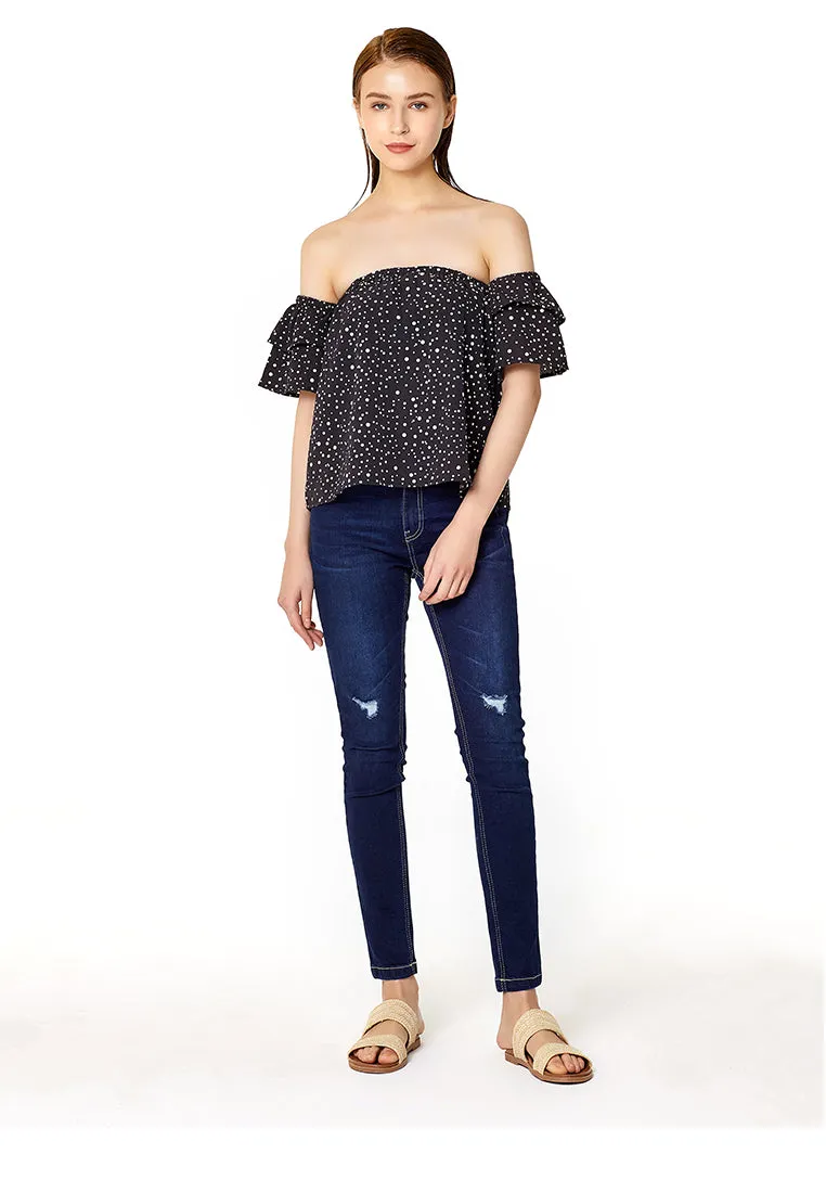 off-shoulder top