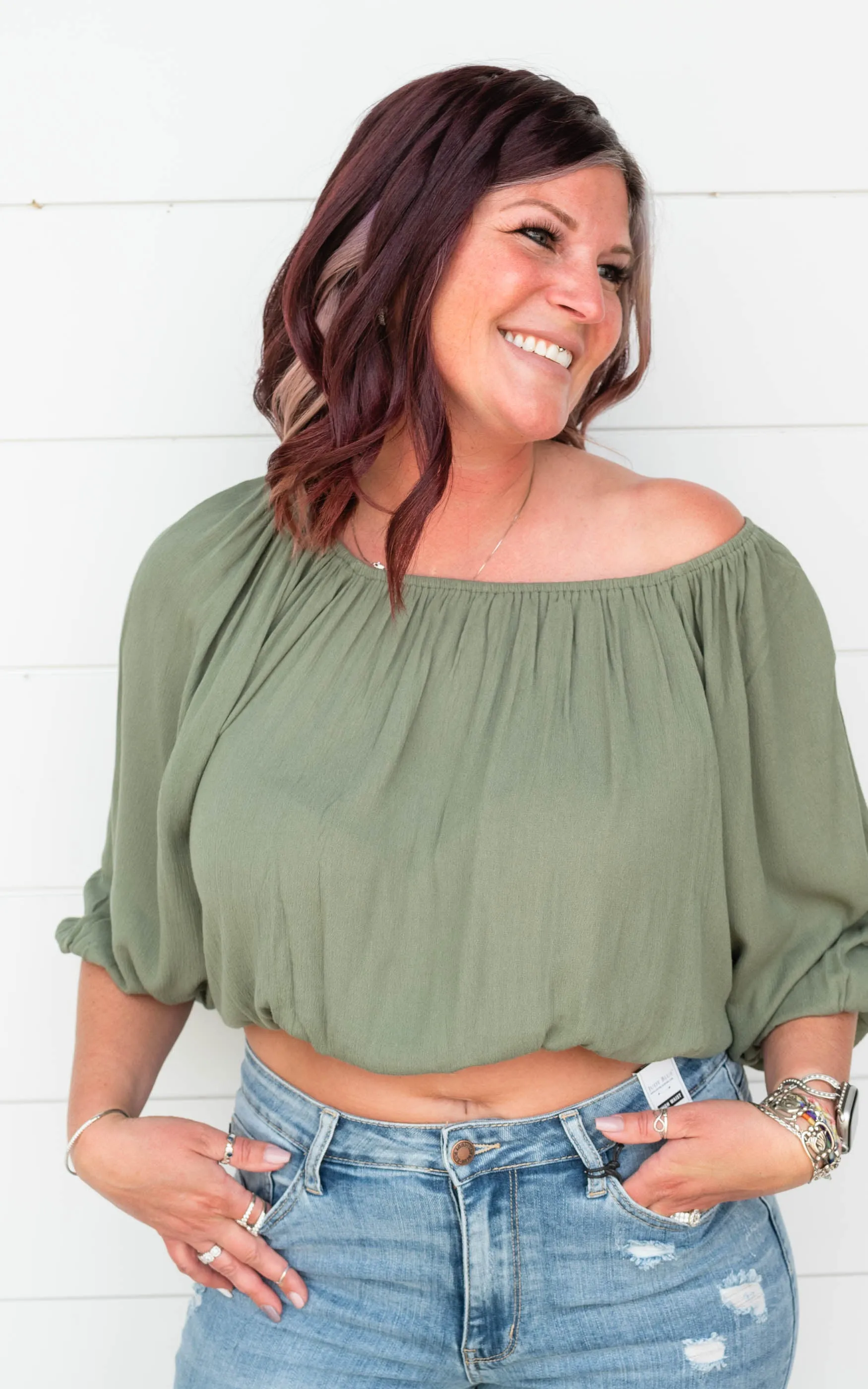 Off the Shoulder Blouse - Final Sale*