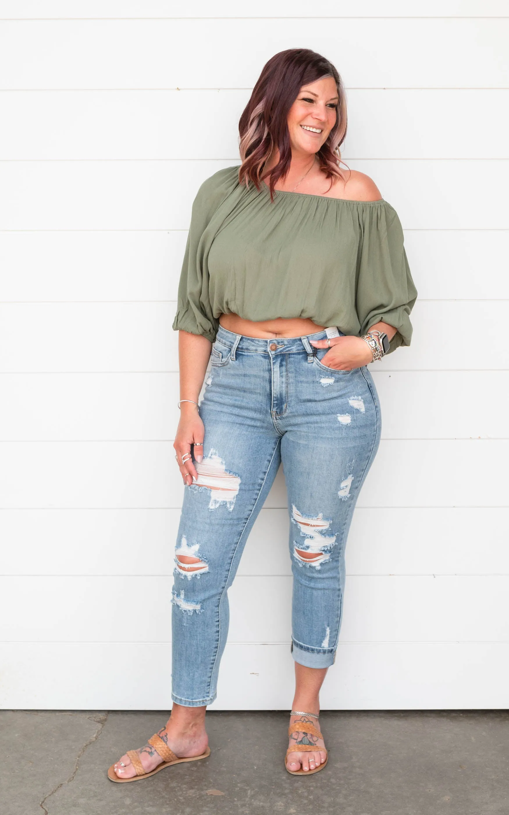 Off the Shoulder Blouse - Final Sale*