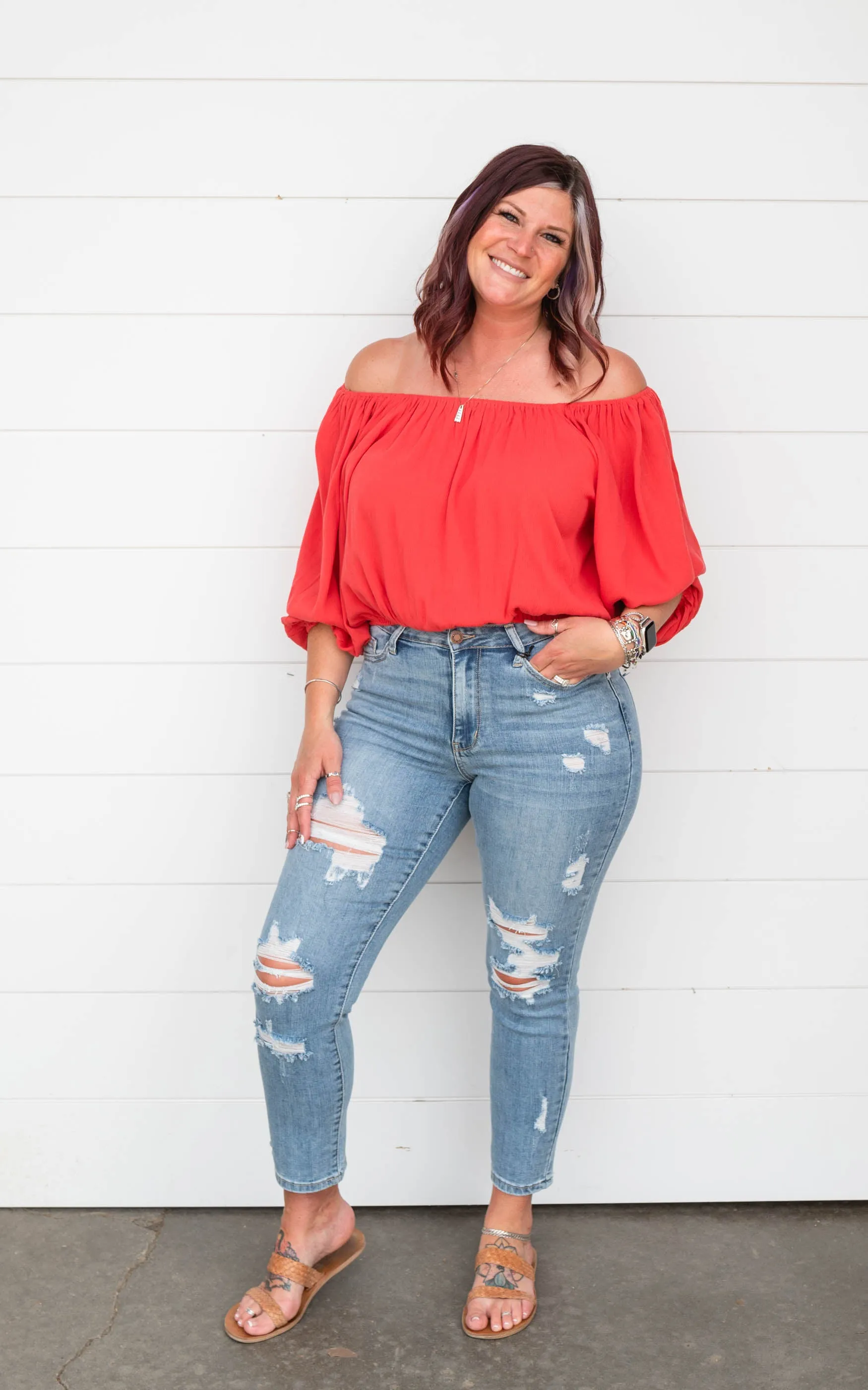 Off the Shoulder Blouse - Final Sale*