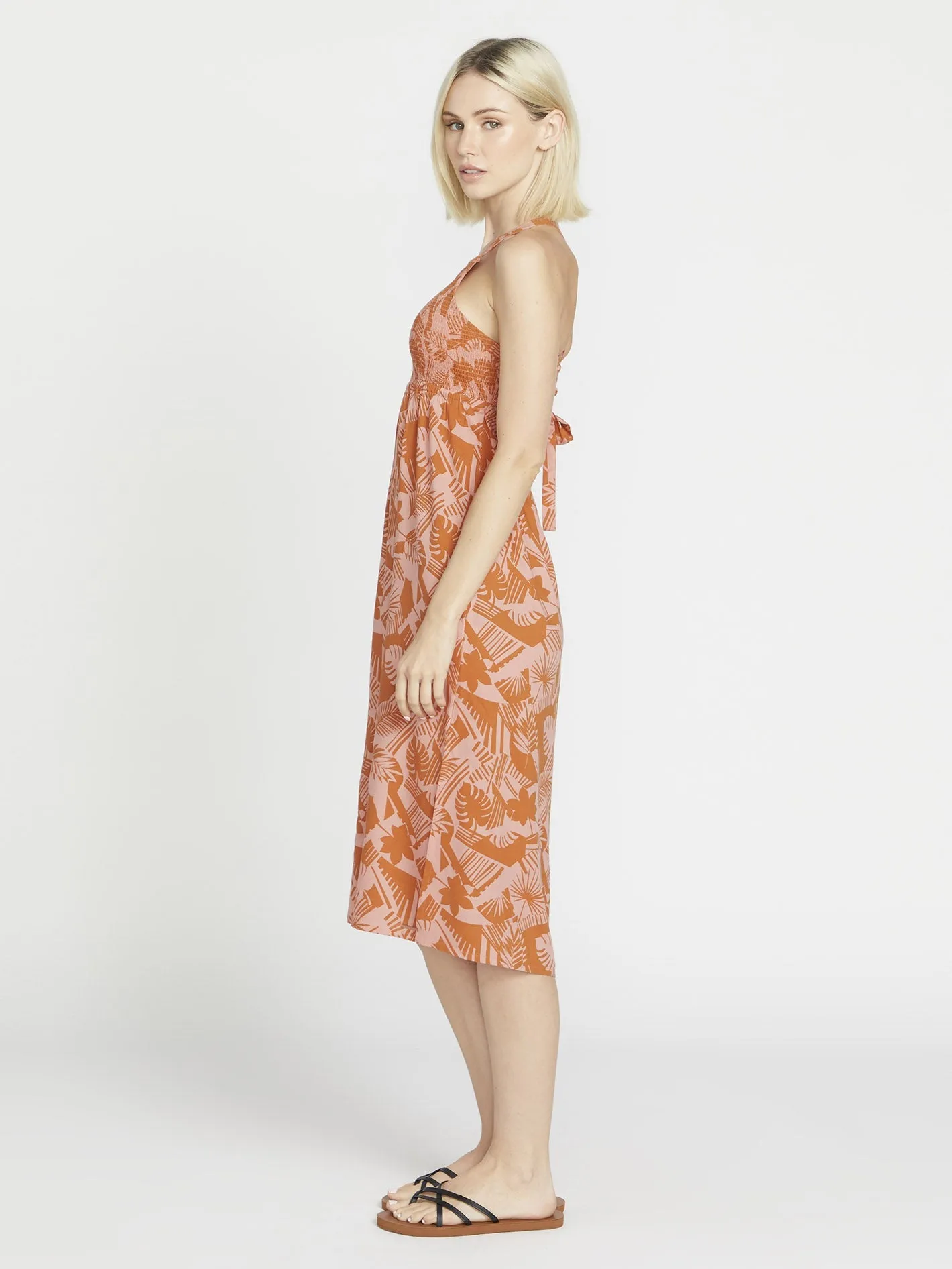 Off Tropic Dress - Burnt Sienna