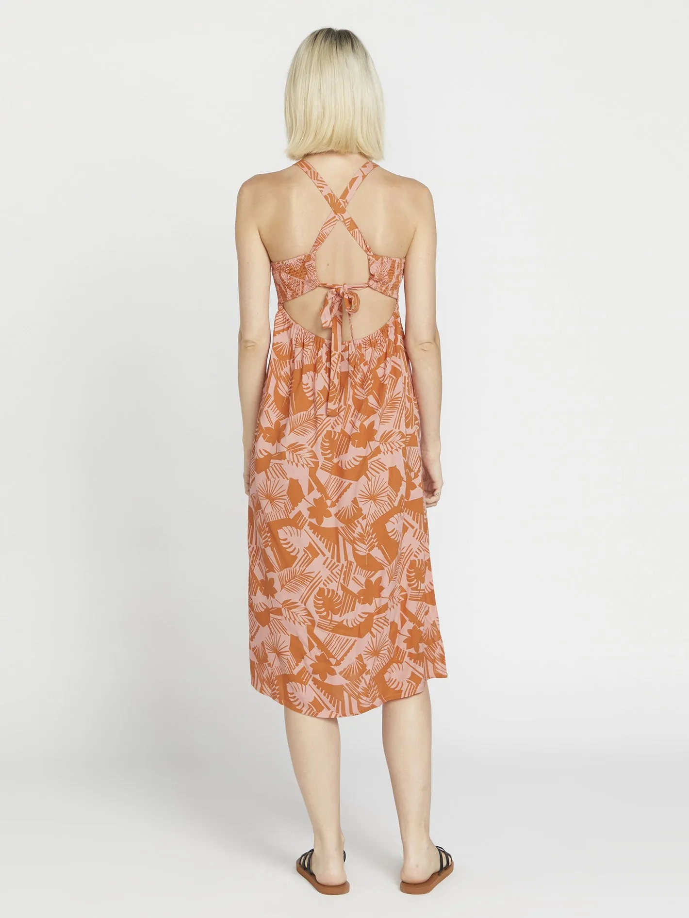 Off Tropic Dress - Burnt Sienna
