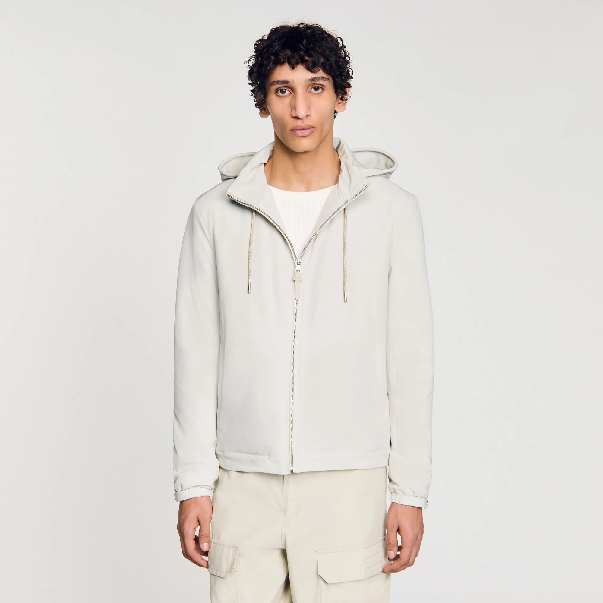 Orion Zip-Up Hooded Jacket Aluminum