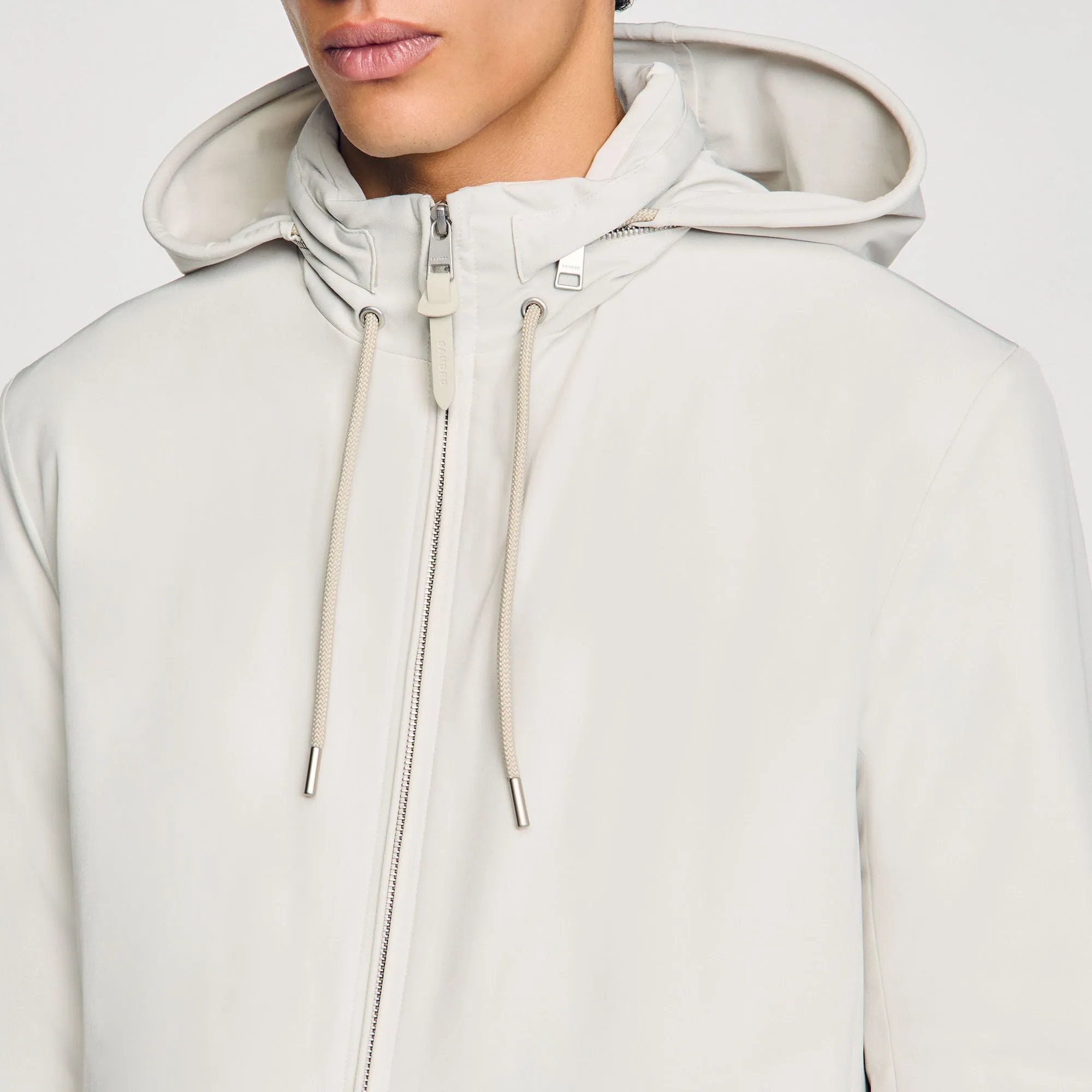 Orion Zip-Up Hooded Jacket Aluminum