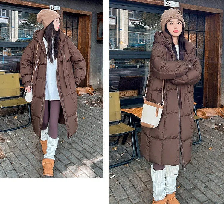 Oversized Windproof Women's Down Coat Perfect for Cold Weather
