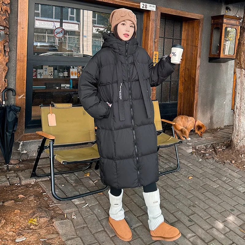 Oversized Windproof Women's Down Coat Perfect for Cold Weather