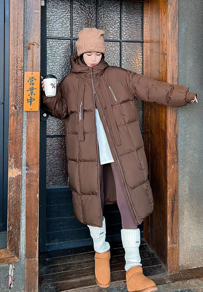 Oversized Windproof Women's Down Coat Perfect for Cold Weather