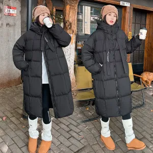 Oversized Windproof Women's Down Coat Perfect for Cold Weather