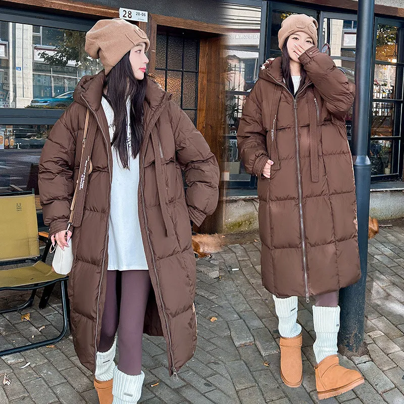 Oversized Windproof Women's Down Coat Perfect for Cold Weather