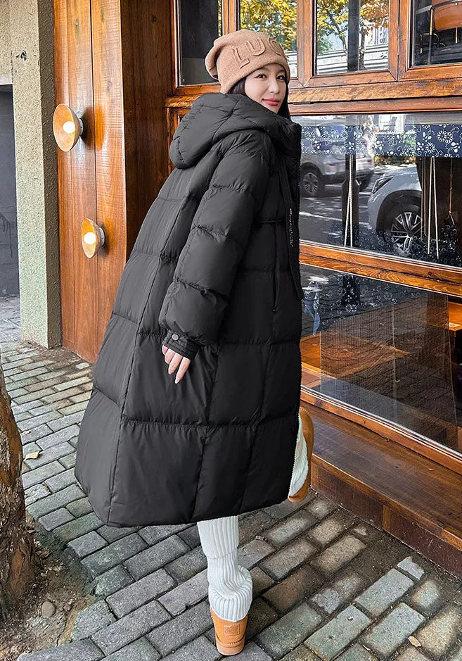 Oversized Windproof Women's Down Coat Perfect for Cold Weather