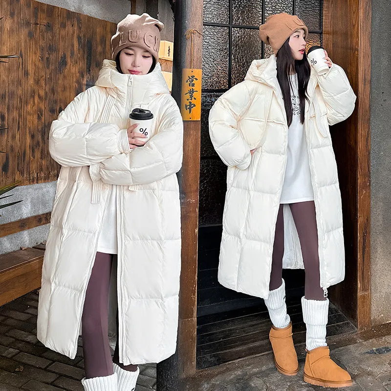 Oversized Windproof Women's Down Coat Perfect for Cold Weather