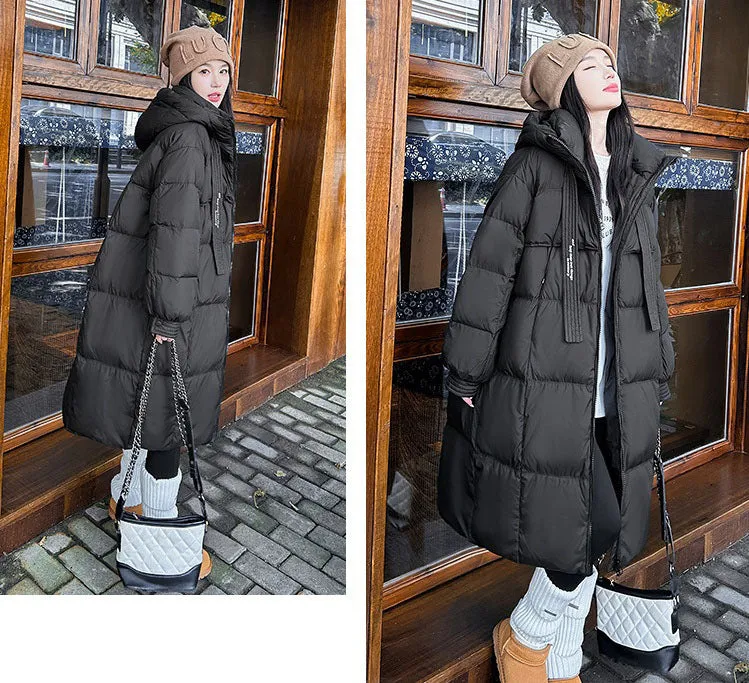Oversized Windproof Women's Down Coat Perfect for Cold Weather