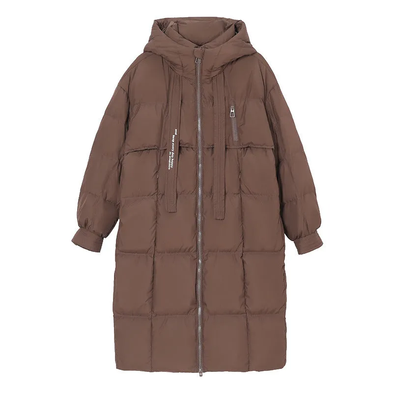 Oversized Windproof Women's Down Coat Perfect for Cold Weather